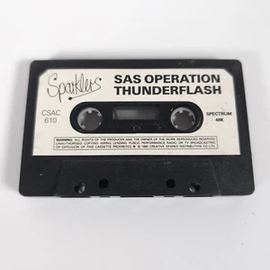 *Cassette Only* SAS Operation Thunderflash Sinclair Spectrum 48k Video Game - Imagen 1 de 4