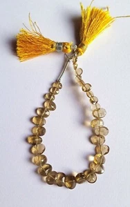 35 Ct Natural Smoky Quartz Oval Cut Gemstone Beads 7 Inch Necklace Jewellery - Picture 1 of 9