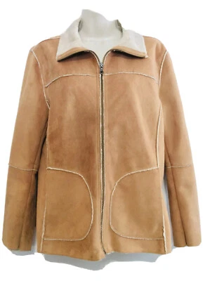 Abrigo St Johns Bay M Imitación Seude Piel Sintética Borde Tostado Bolsillos “mantequilla” Cremallera Completa Foto 1 de 4