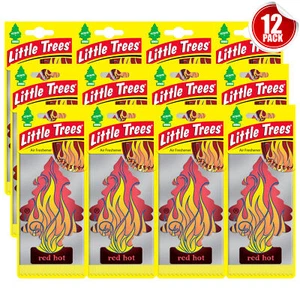 Paquete de 12 refrescante de aire para automóvil Little Trees fragancia colgante rojo caliente