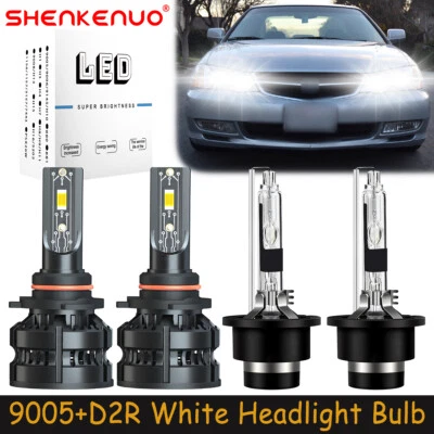 Combo de faros LED HID bombillas haz alto bajo Z8 para Acura TL 1999-2003 9005+D2R Foto 1 de 4