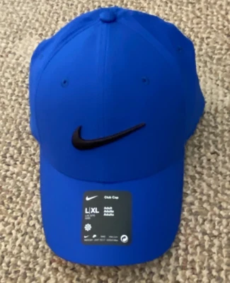 Nike Club Hat Cap Structured Swoosh FB5625-480 Royal Blue Adult Men's L/XL - Image 1 of 4
