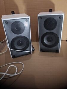 White Pair Audio Wall Mounted Active Speakers 1050005 x 2