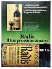 Pubblicita&#39; Radis Prossimo Amaro D&#39;Erbe Advertising Werbung Vintage 1977 (R5)