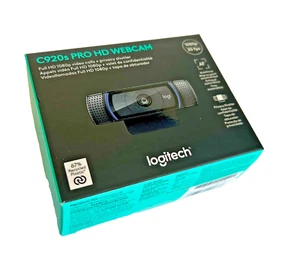 NEW in box Logitech C920s Pro HD Webcam Full HD 1080p video calls + AF dual mics - Picture 1 of 12
