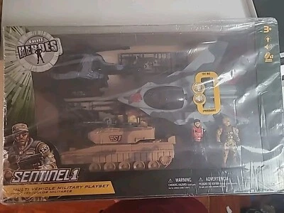 True Heroes Multi Vehículo Militar Juego Centinela 1 Helicóptero Tanque Jet NUEVO Foto 1 de 3