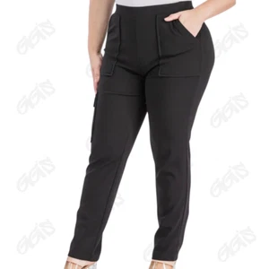 Find Me Pants Womens Pick 1x, 2x, 3x Black Leggings Jogger Pockets Stretch NWT - Picture 1 of 1