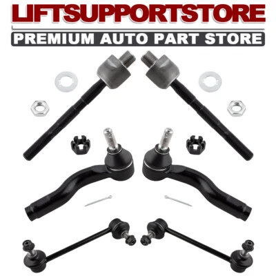 6PCS For 2003-2008 Mazda 6 Front Tie Rod Ends Sway Bar End Links Suspension Kit - Image 1 of 4