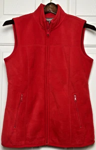 NWT Style & CO. Sport Women's Tango Red Full Zip Soft Vest w/Pockets Size XS - Picture 1 of 8