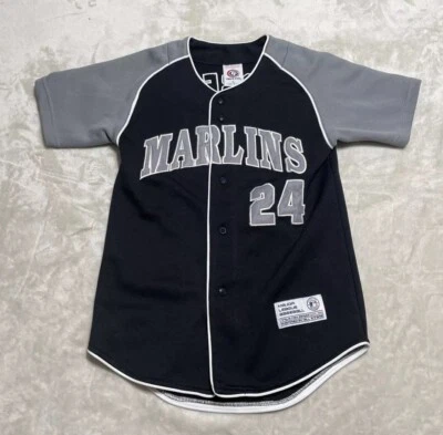 Florida Marlins MLB Baseball Jersey Youth Boys Large Cabrera 24 Black True Fan - Image 1 of 4