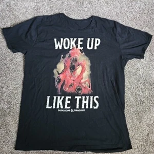 Dungeons & Dragons "Woke Up This Way" Black Monster Size XL Short Sleeve Tee - Picture 1 of 8