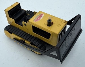 Bulldozer Tonka Truck Yellow & Black Pressed Steel Vintage Articulated - Picture 1 of 7