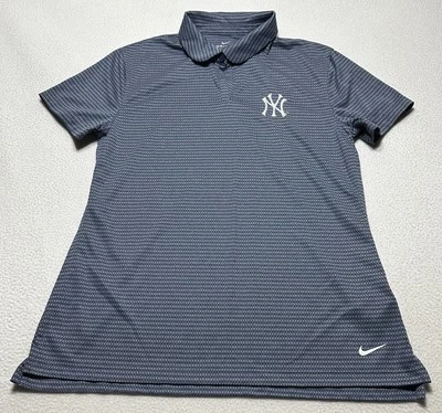New York Yankees Nike Women's Polo Golf Shirt Size Medium Dri Fit Geometric MLB - Image 1 of 4