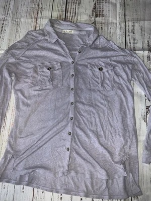 We The Free Women's Oversized Shirt Light Purple Tunic Blouse Top Size Large(274 - Image 1 of 4