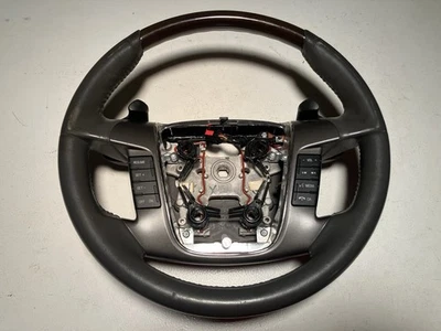 2010 2011 2012 Ford Taurus Steering Wheel Gray Leather w/ Paddle Shift Limited - Image 1 of 4