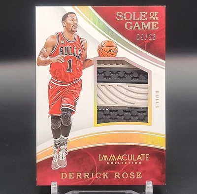 2015-16 Panini Immaculate Collection Sole of the Game Worn Derrick Rose Worn /25 - Image 1 of 2