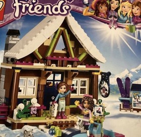 LEGO Friends Snow Resort Chalet Building Set With Instructions Used Retired