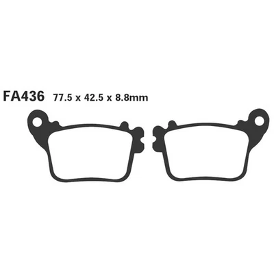 PASTIGLIE FRENI PER HONDA CBR 600 1000RR 07> HORNET 600 POSTERIORE EBC FA436 - Immagine 1 di 4