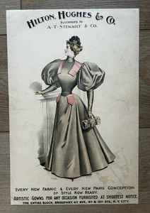 Antique 1890s Hilton, Hughes & Co Victorian Fashion New York Store Advertisement - Picture 1 of 2