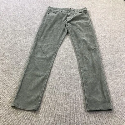 Pantalones AG Tellis Para Hombre 30x34 Verde Moderno Delgados Pana Elastizados 5 Bolsillos Informales Foto 1 de 4