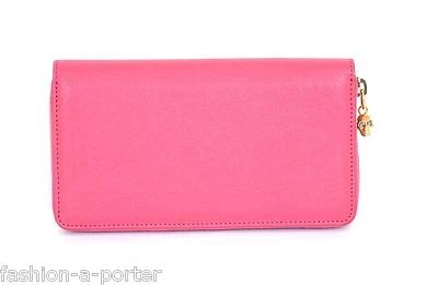 ALEXANDER McQUEEN SKULL CHARM PINK LEATHER WALLET PURSE BNWT BOX PERFECT GIFT   - Image 1 of 4