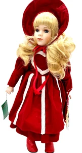 Muñeca House Of Lloyd Amy Marie cara de porcelana Navidad alrededor del mundo de colección - Imagen 1 de 19