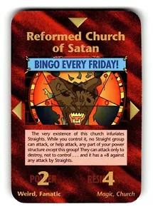 Reformed Church of Satan Card Limited INWO Illuminati New World Order - Picture 1 of 4