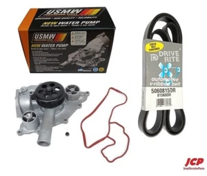 NEW WATER PUMP + ACCESSORY BELT for CHRYSLER 300C DODGE MAGNUM & CHARGER 6.1L V8 - Picture 1 of 3