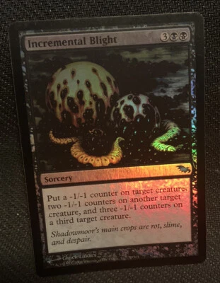 MTG - 1x Incremental Blight - Foil- Shadowmoor LP - Image 1 of 2