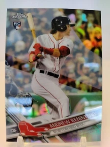 ANDREW BENINTENDI RC REFRACTOR 2017 Topps Chrome #100 ROOKIE Boston Red Sox - Picture 1 of 2