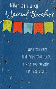 Loving FUNNY BIRTHDAY Card FOR SPECIAL BROTHER by American Greetings + Envelope - Picture 1 of 6