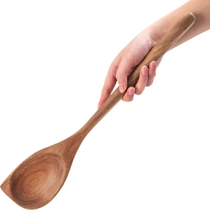 Large Wooden Spoon for Cooking,17 Inch Big Wood Scoop Utensil for Deep Pot,Giant - Picture 1 of 12