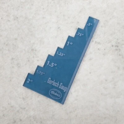 Medidor Gerlach acrílico para suministro de cuero del fabricante - plantilla SOLO Foto 1 de 4