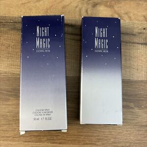 NEW Two Avon Night Magic Evening Musk Cologne Spray 1.7 oz Vintage
