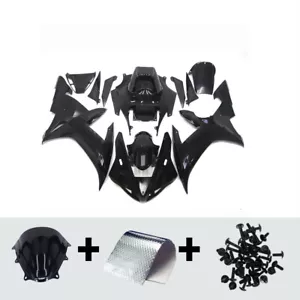 ABS Black Fairing Kit for Yamaha YZF-R1 2002 2003 YZF1000 R1 02 03 Body Kit - Bild 1 von 8