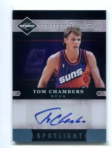 2011-12 Limited Signatures Platinum Spotlight Auto Tom Chambers 1/1 Phoenix Suns - Picture 1 of 2