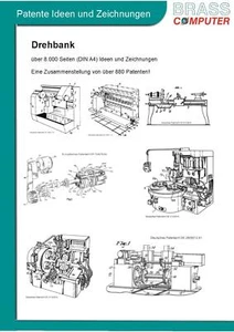 Drehbank, über 8.000 Seiten patente Ideen und Zeichnungen  - Bild 1 von 1