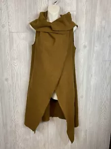 Stella Carakasi Wool Avante Garde Hooded Take Note Vest XS - Picture 1 of 8