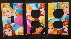 DISNEY PRINCESS CINDERELLA LIGHT & OUTLET COVERS FUN & COLORFUL!-FREE SHIPPING - Picture 1 of 2