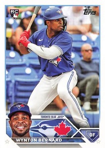 2023 Topps Update #US293 Wynton Bernard RC Rookie: Toronto Blue Jays