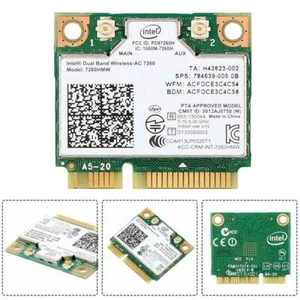 Dual Band Intel 7260-AC 7260HMW 867Mbps Wireless Wifi M7W3 Card 4.0 PCI-E DEA - Bild 1 von 12