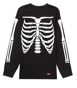 Supreme Hanes Skeleton Bones Thermal [BLACK] Size XL [Top] SEALED - Bild 1 von 2