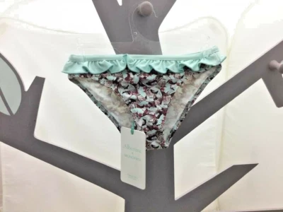 Albertine culotte maillot de bain turquoise prune papillons bébé 12 mois - Photo 1/2