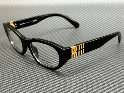 MIU MIU MU 03WV 16K1O1黑色女式53毫米眼镜 — 第 1/4 张图片