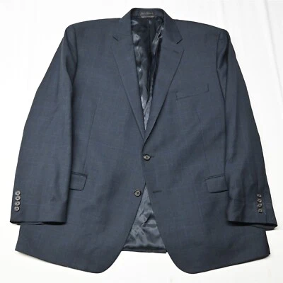 NOVO Casaco Esportivo Lauren Ralph Lauren 50R Azul Marinho Xadrez 100% Lã Blazer - Imagem 1 de 4