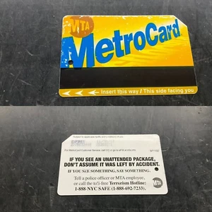 TARJETA METRO METRO CIUDAD DE NUEVA YORK MTA EXPIRADA 2017 "SI VES UN DESATENDIDO" USADA - Imagen 1 de 1