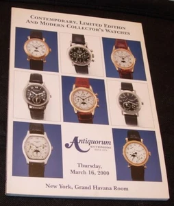 Antiquorum Limited Edition Collector's Watches Auction Catalog,March 2000 - Picture 1 of 3