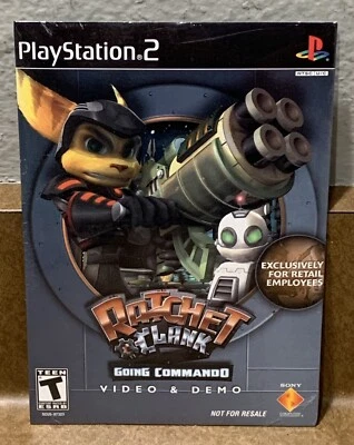 RARE Ratchet & Clank Going Commando PS2 Demo & Video Disc PlayStation 2 SEALED - Image 1 of 3