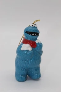 1987 VTG Ceramic Sesame Street Cookie Monster Ornament Muppets Jim Henson - Picture 1 of 1
