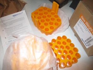 2PC EPPENDORF ADAPTER 5/15 ml CONICAL TUBE & PLATES FOR ROTOR S-4 - Picture 1 of 3